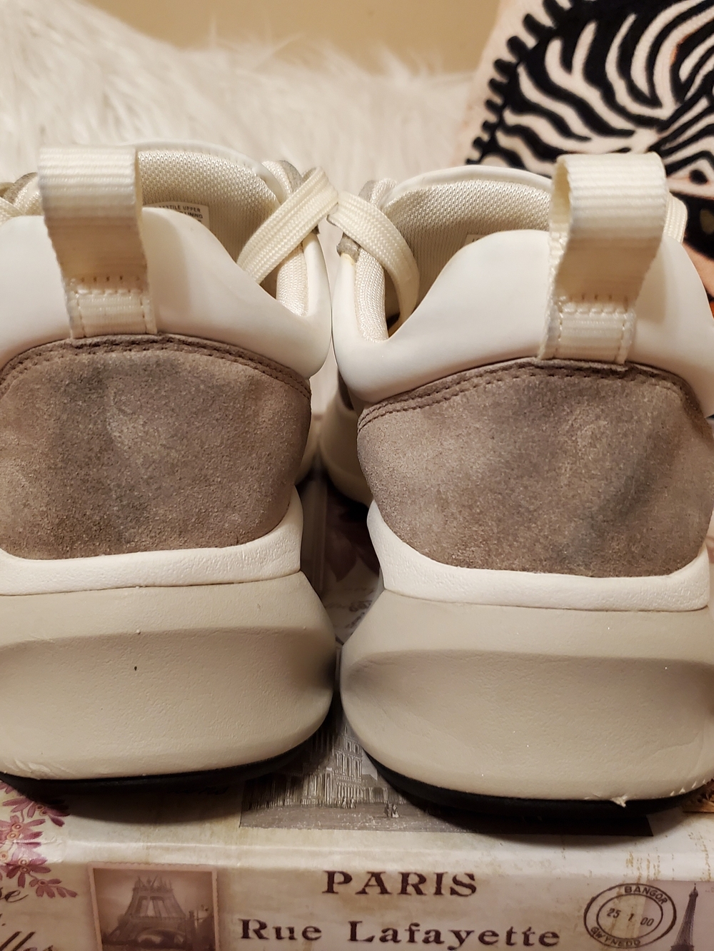 Tory Burch Cream & Taupe Chunky Lace-Up Sneaker - Picture 4 of 10